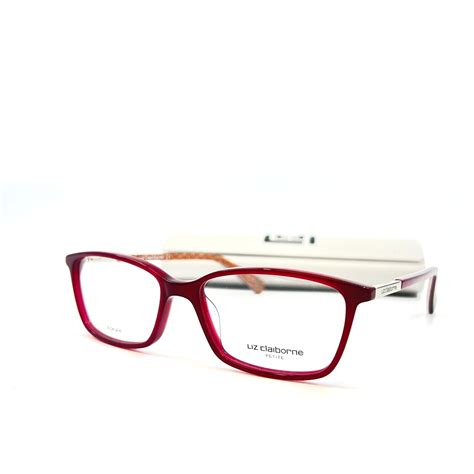 Liz Claiborne Eyeglasses L448 Lhf Red Full Rim Rectangle Frame 50 15 135 Mm Ebay