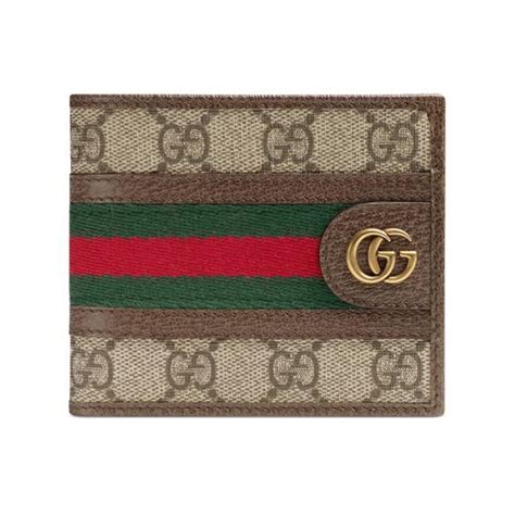 Gucci Gucci Ophidia S Rie Gg Portefeuille En Toile Avec Cuir