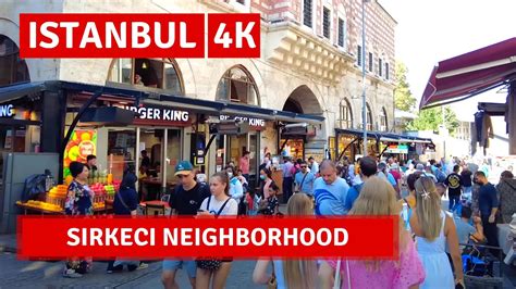 Sirkeci A Historical Neighborhood Istanbul September Walking