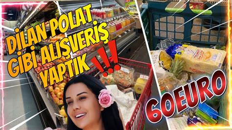 Almanya da DİLAN POLAT gibi Market Alışverişi yaptık 60 Euro ile