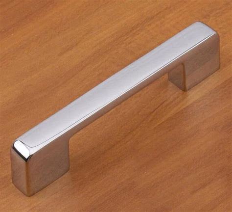 Silver Chrome Cabinet Door Handles Modern Drawer Knobs Pulls Etsy