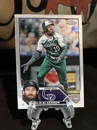 Topps Chrome Charlie Blackmon Colorado Rockies Ebay