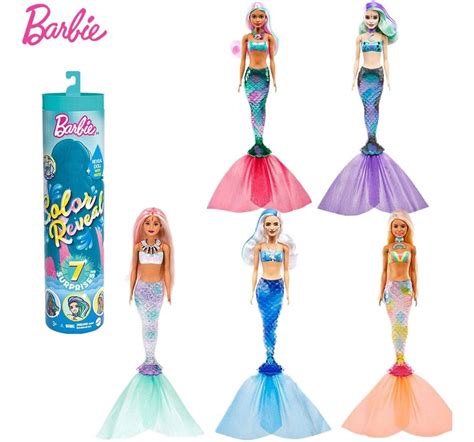 Boneca Barbie Tubo Surpresa Color Reveal S Rie Sereias Mercado Livre