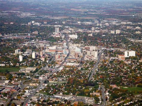 Aerial View of Downtown Kitchener in Ontario, Canada image - Free stock photo - Public Domain ...