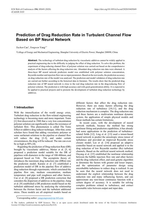 PDF Prediction Of Drag Reduction Rate In Turbulent Channel Flow Based