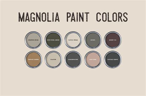 5 Best Magnolia Paint Colors Ideas