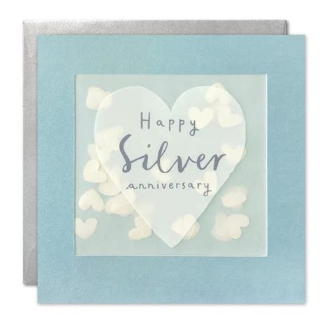 Happy Silver Anniversary Shakies Card The Dotty House