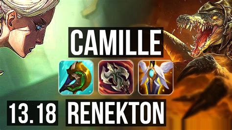 Camille Vs Renekton Top 600 Games 900k Mastery Dominating Na