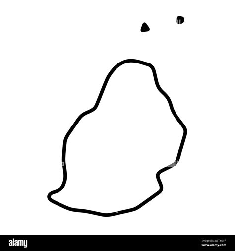 Mauritius Map Black And White Stock Photos And Images Alamy