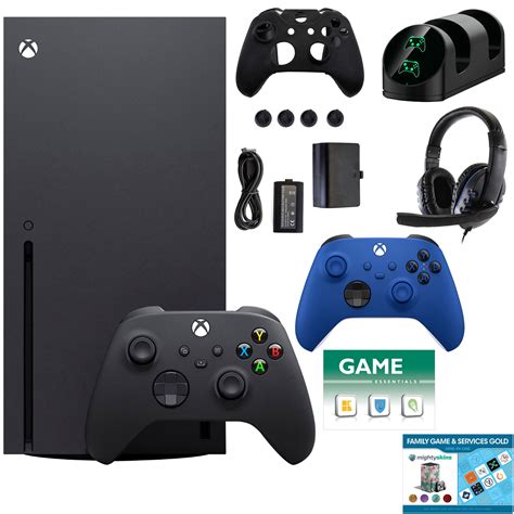 Xbox Series X 1TB Console with Extra Blue Controller, Accessories Kit ...