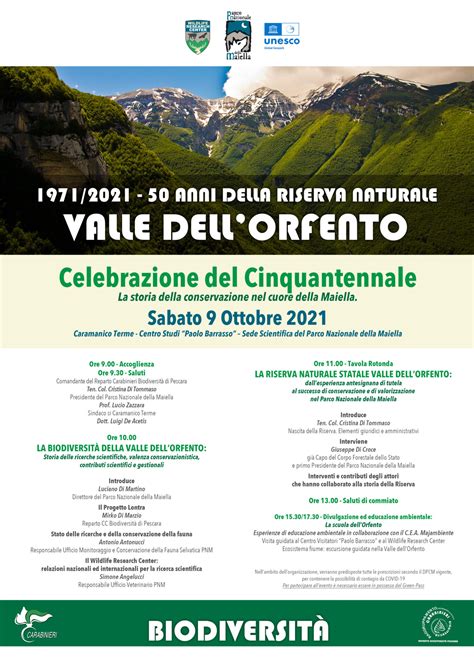 50 Anni Della Riserva Naturale Valle Dell Orfento Raggruppamento