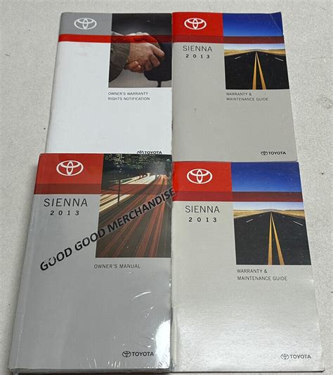 Toyota Sienna Owners Manual V L Xle Se Limited L Le Base Fwd