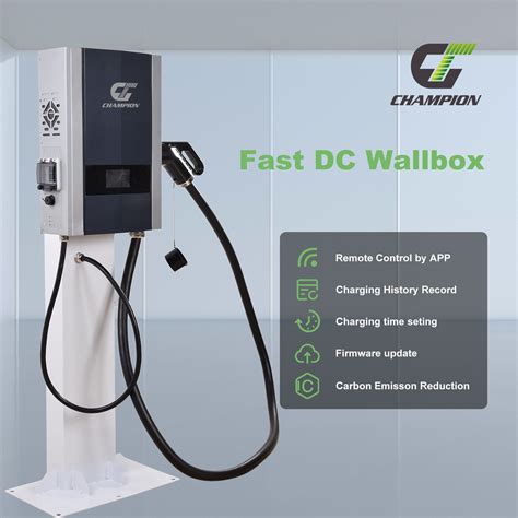 Champion Commercial Wallbox Dc Ev Charger Station Ccs Kw Kw Ev