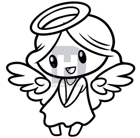 Cute Angel Drawing | Free download on ClipArtMag