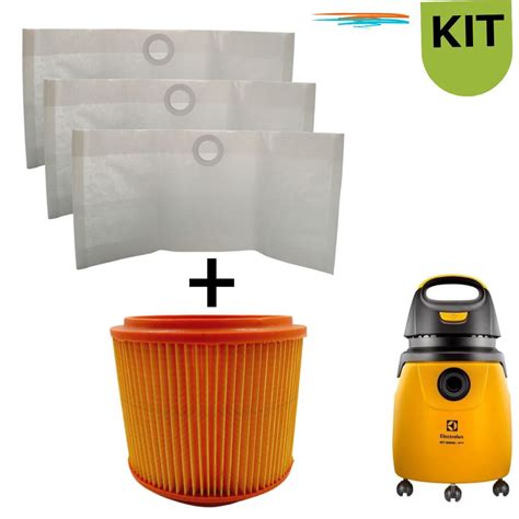 Kit Saco E Filtro Aspirador Electrolux Gt N Gt Novo Pro Submarino