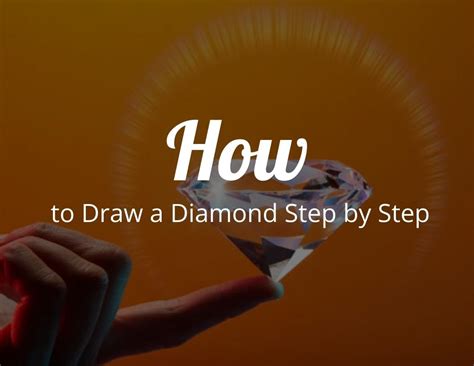 How To Draw A Diamond Step By Step Diamond Drawing Tutorial