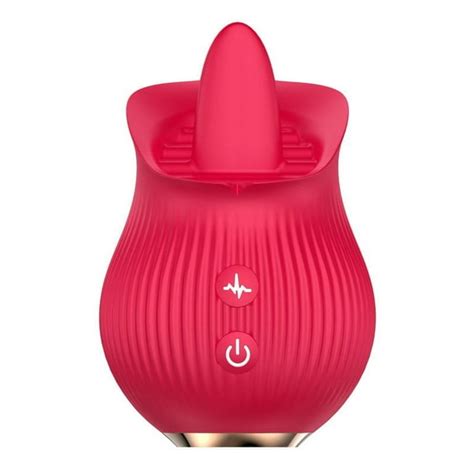 Silicone Female Rose Licking Vibrator Multi Function Clitoris Vibrator With 12 Vibration Modes