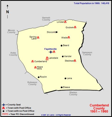 Cumberland County, NC - 1951 to 1960