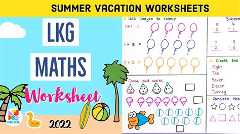 LKG Maths Creative Worksheets Maths Worksheet For LKG 59 OFF