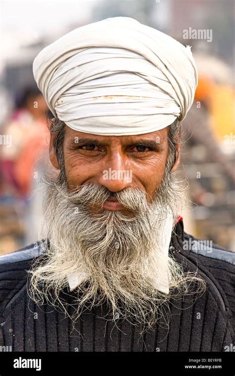 Portrait Of A Sikh Man In Amritsar Punjab India Stock Photo Alamy