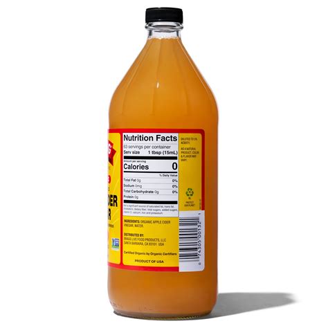 Apple Cider Nutrition Facts Label Besto Blog