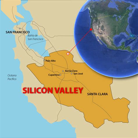 Silicon Valley Mapa De La Zona De Silicon Valley Mapa