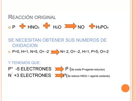 Balanceo Por Oxido Reduccion Ppt