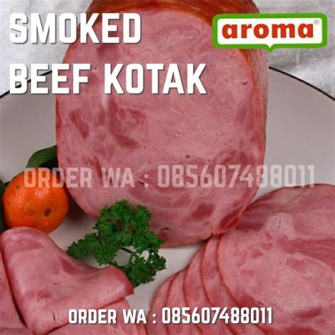 Jual Daging Asap Aroma Smoked Beef Kotak Gr Kg Daging Sapi Asap