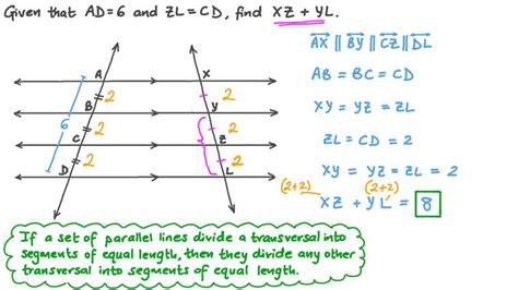 Lesson Parallel Lines And Transversals Other Relationships Nagwa