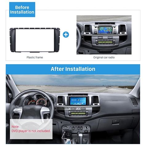 Seicane Double Din Car Radio Fascia Stereo Interface Trim Kit For