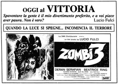 Zombi 3 1988 Ipmp Italian Pulp Movie Posters