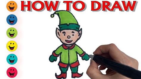 How To Draw A Christmas Elf YouTube