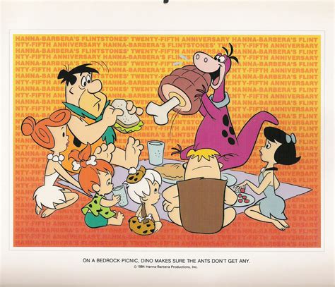 Hanna Barbera Employee Calendar 1985 Flintstones Summer Flickr