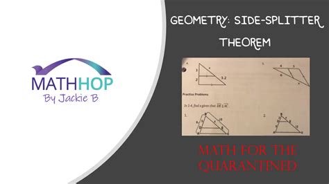 Geometry Side Splitter Theorem YouTube