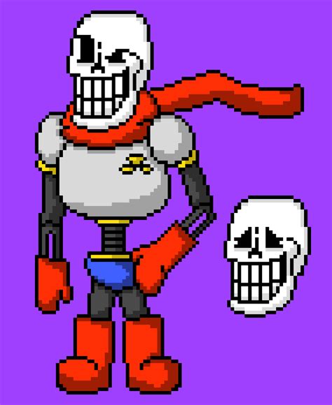 Undertale Papyrus Sprite By Itsmeblueberry On Deviantart