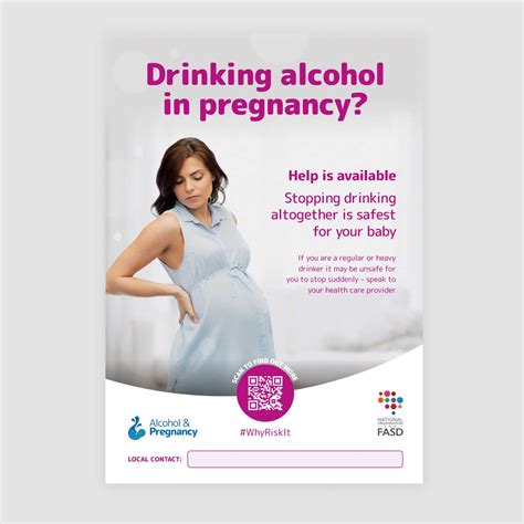 Alcohol And Pregnancy Posters Pack Of 5 National Fasd