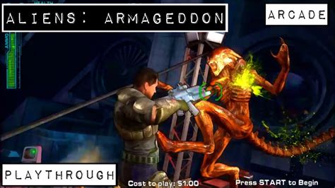 Aliens Armageddon Arcade 2014 Playthrough Single Player