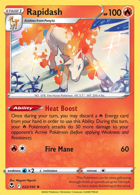 Rapidash Silver Tempest Rare Holo Pokemon Tcg Digitaltq