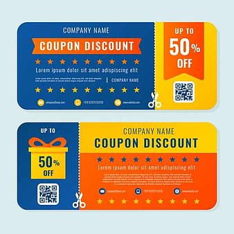 Lucky Draw Coupon Sample PNG Images For Designer FREE