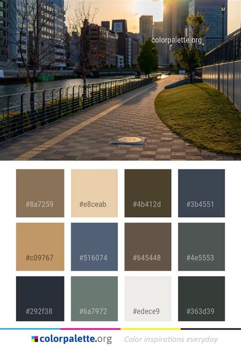 Urban Area Metropolitan City Color Palette Colors Inspiration