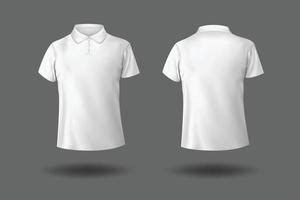 Polo Shirt Template Mock White Polo T Shirt Mock Up Front And Back