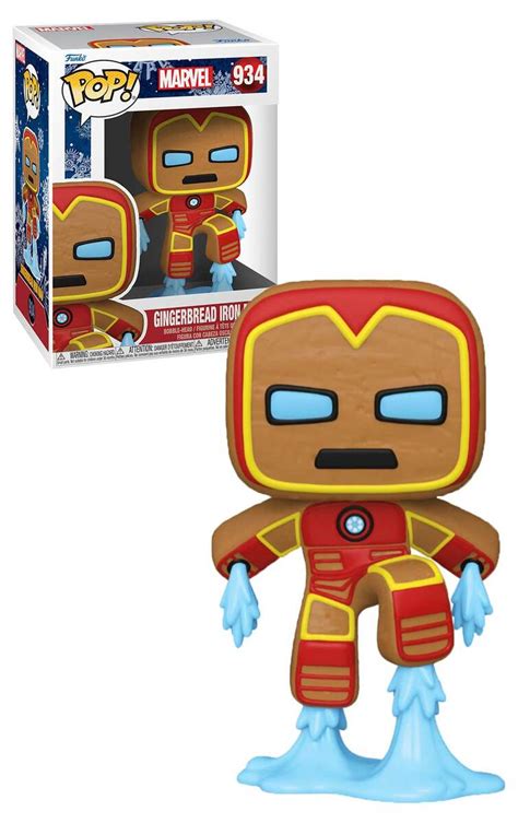 Funko Pop Marvel Holiday 934 Iron Man Gingerbread New Mint Condition