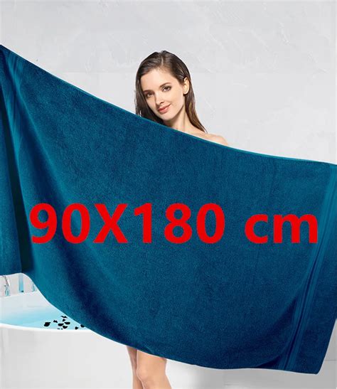 100 Cotton Bath Towel 90x180 Cm Absorbent Adult Bath Towel Pure Color Soft Skin Friendly Face