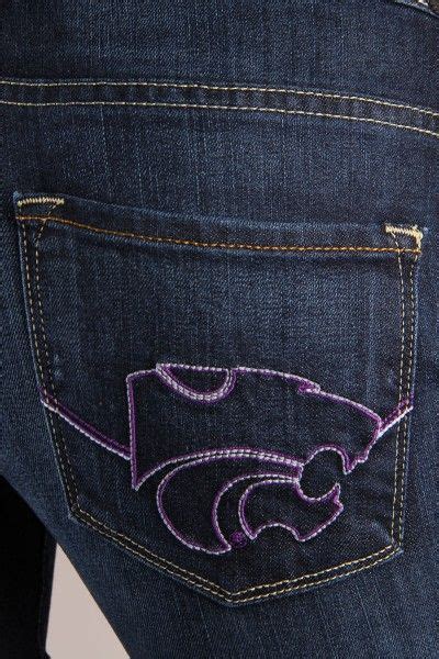 Kansas State Wildcat Bootcut Jeans In Deep Indigo Kansas State