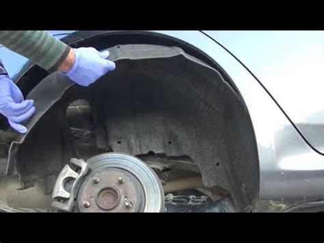 Toyota Corolla How To Remove Replace Rear Inner Fender Liner