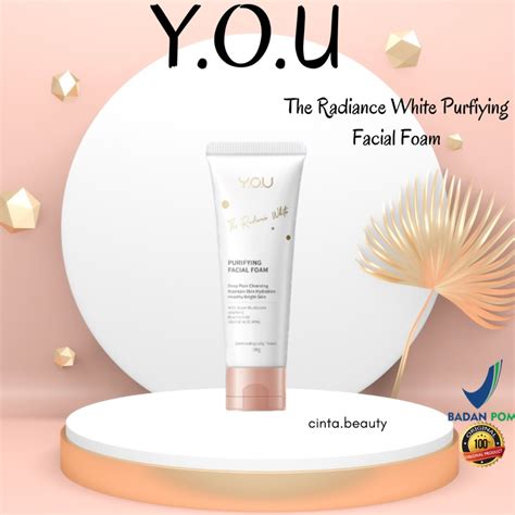 Jual Baru Y O U Radiance White Purifying Facial Foam Dengan