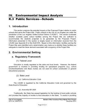 Fillable Online Final Environmental Impact Report State Fax Email