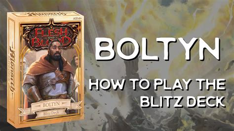 Boltyn Flesh And Blood Precon Blitz Deck Guide Fabtcg Youtube