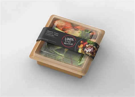 Free Square Food Container Mockup Psd Good Mockups