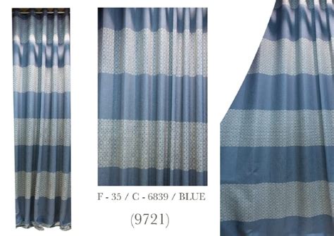 Polyester Blue Decorative Curtain For Door Size 7 4 Feet At Rs 225